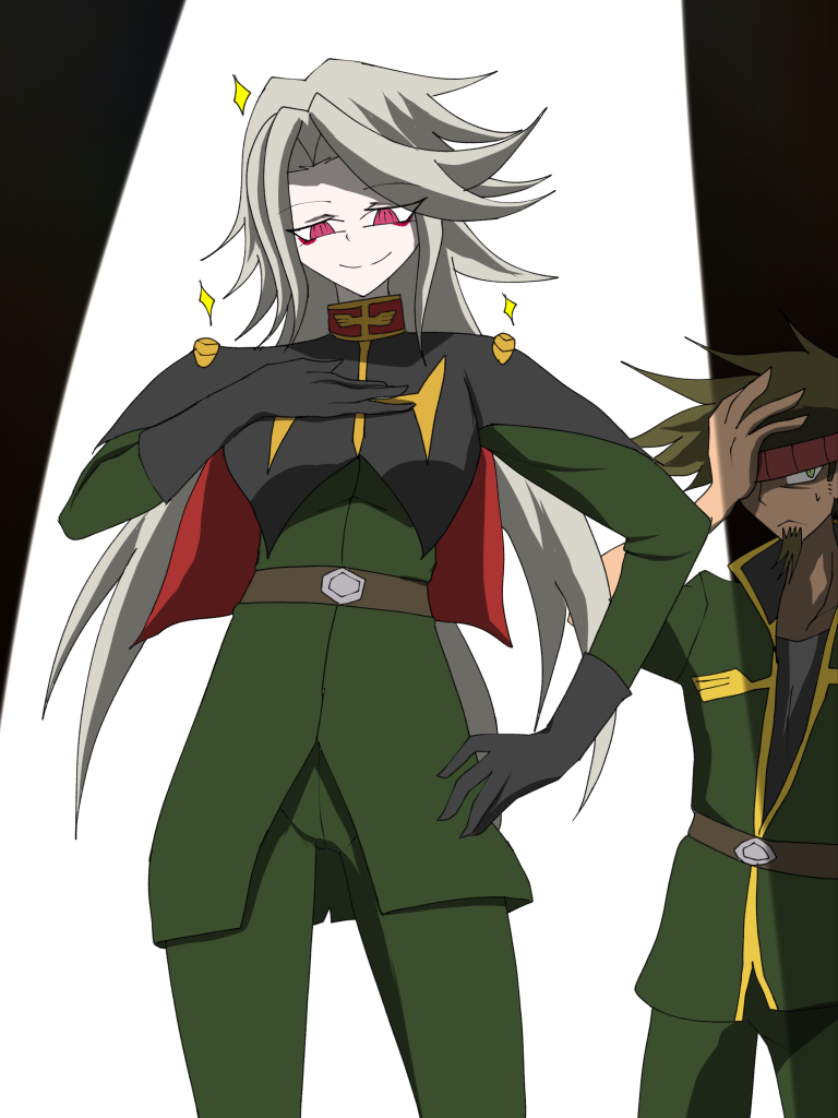 優秀な狙撃の腕を持ちいつでも余裕と優雅で可憐な立ち振舞いが特徴の女性兵士。ジオン共和国特殊部隊アンタレス隊の狙撃主を担当するイゾルデ·レーゼ中尉。常に周りに優雅に立ち回っているが本性は…。ディランとは開戦時に出会い共に一年戦争の激戦を生き抜いた。年齢差は大きくあれど彼に対しては一切遠慮せず接している。ディランとは一年戦争を生き残ったらある「約束」をしていた。