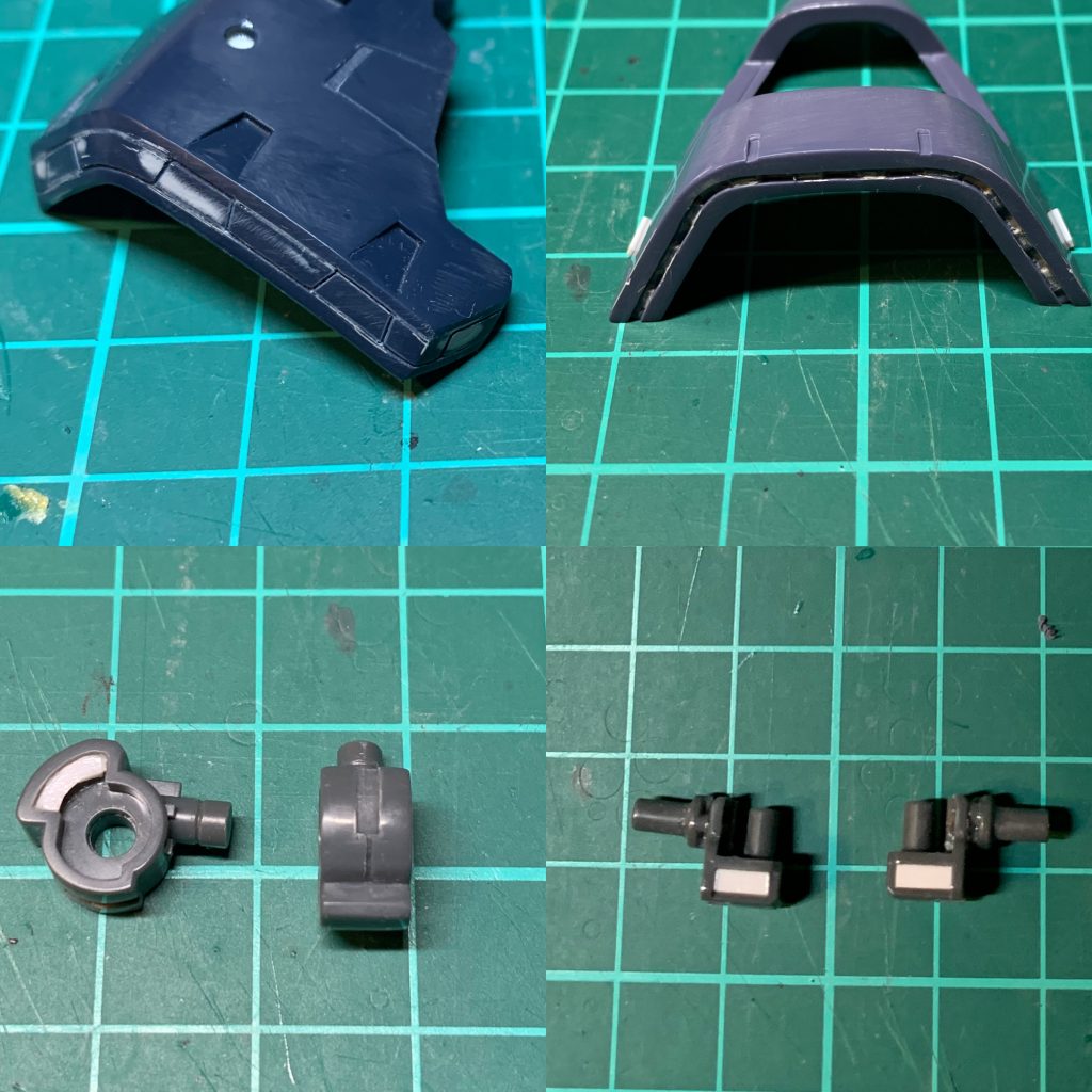 装甲の断面、加工してます。