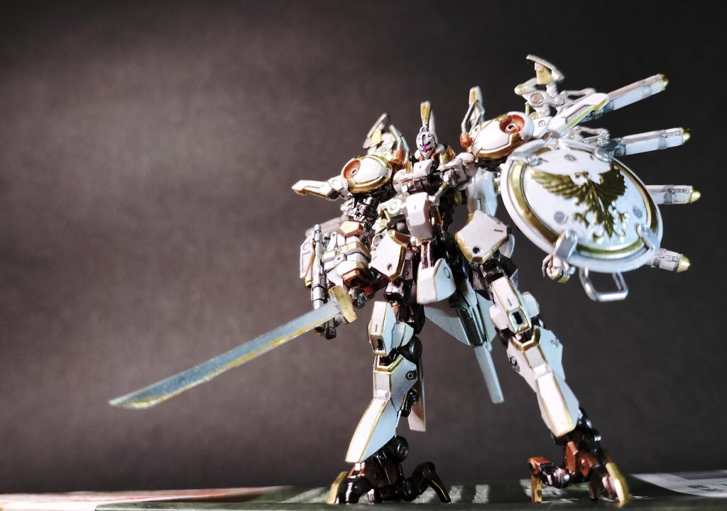 目指したのはエレガントなパラス・アテネ。自分としてはイメージの実現には成功したと思いますが、いかんせんマスキングもほとんどぜずに24時間で作ったので、クオリティはあちゃー…です。アップ厳禁で雰囲気だけ一緒に楽しんでいただければ幸いです。