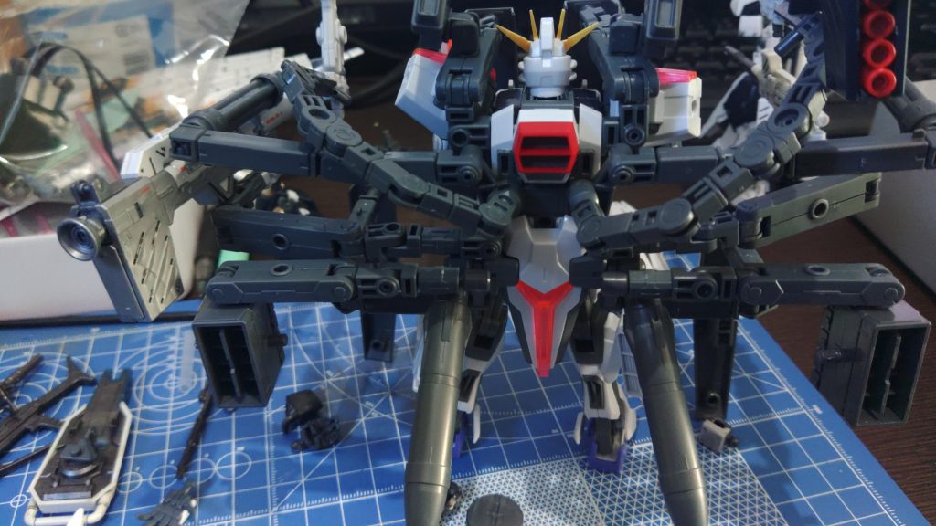 背面を何とか撮影しました。何か凄い事になっておりました(*´∀`)♪まだ、肩が空いてるから何か着けたいそうですががが・・掴むところがないです。まさにハリネズミ