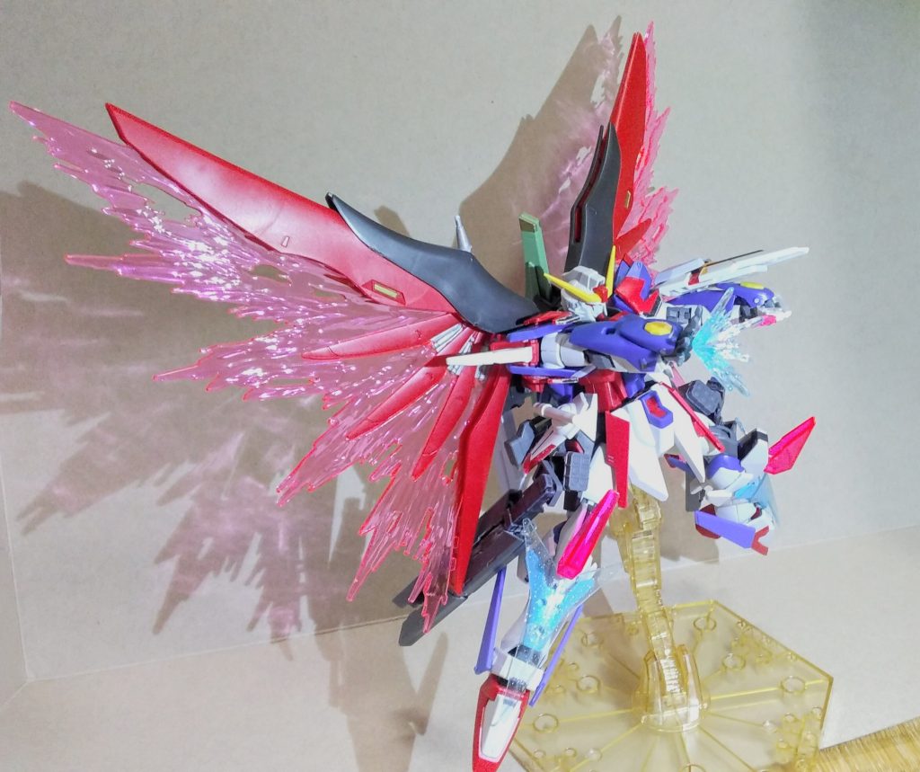 ・パルマフィオキーナ&フラッシュエッジ構えゼロ距離で、上記二つの武装で攻撃している一瞬の様子をパシャリ。