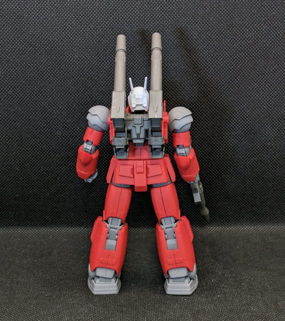 肩のところのデザイン（キャノン砲のガード部分がまっすぐ）が好きなのでこのキットが現状では一番好きなガンキャノンですね。過去作みたいなキャンディ塗装でもう一個作りたくなりました(笑)