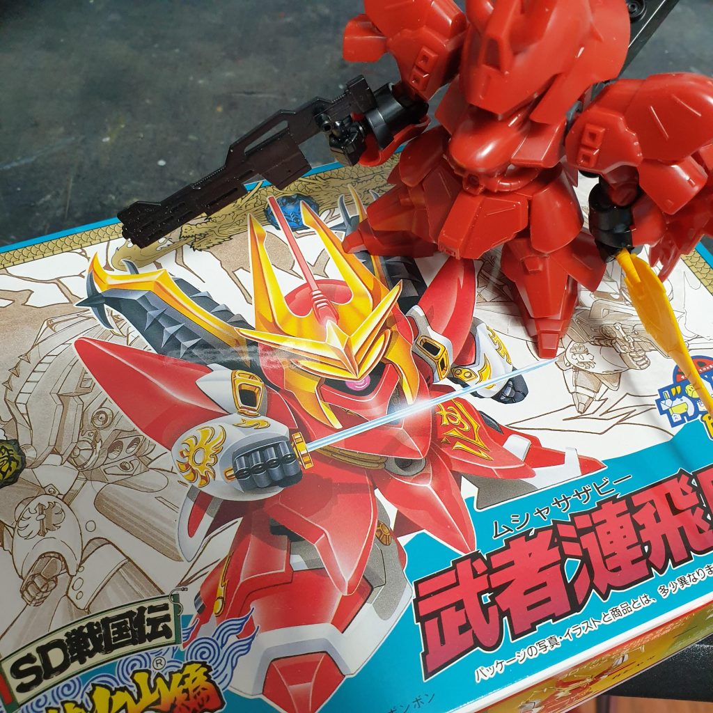 BB戦士 武者漣飛威と EX Standard Sazabi のMIXです。