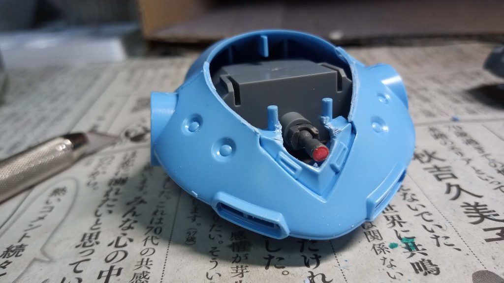 モノアイ稼働化。結構簡単でした。