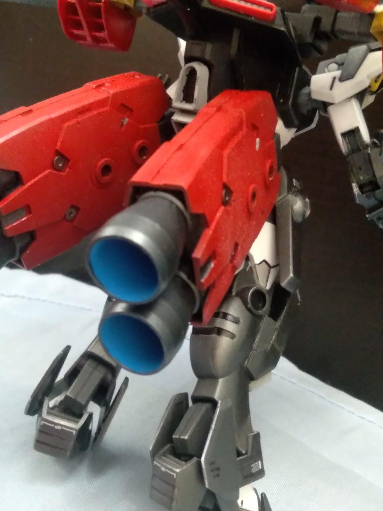 Up close view of the thrusters