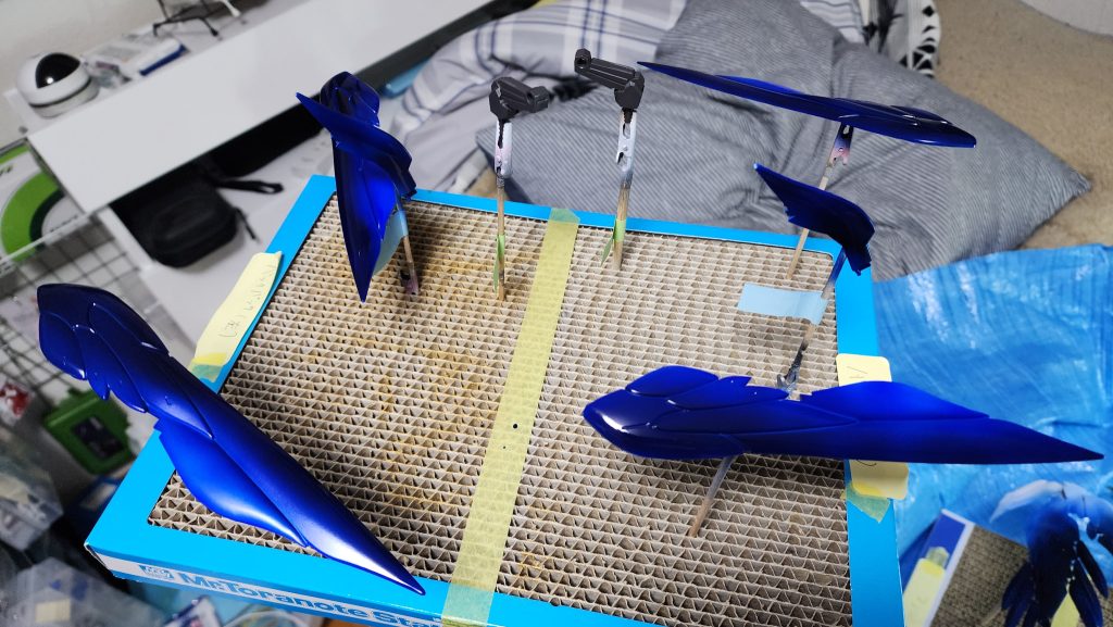 塗装中に「上手くできた!」とテンションが上がって撮った1枚📸