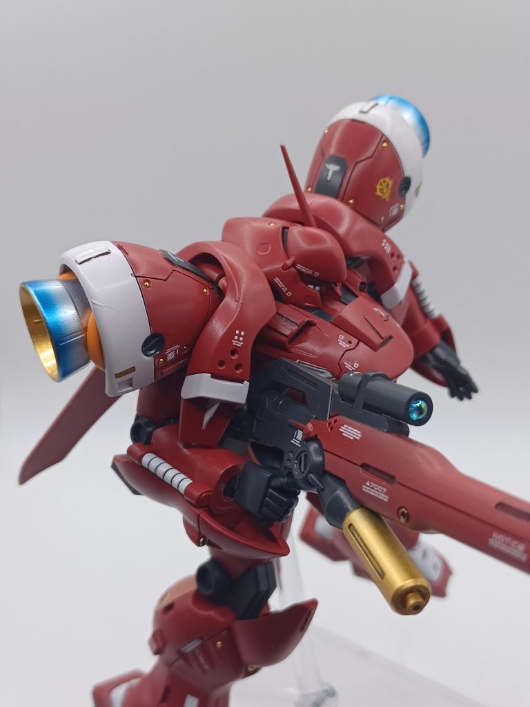 バーニア焼けを、やってみましたもう少し薄い幅でオレンジも入れたら良かったかも 