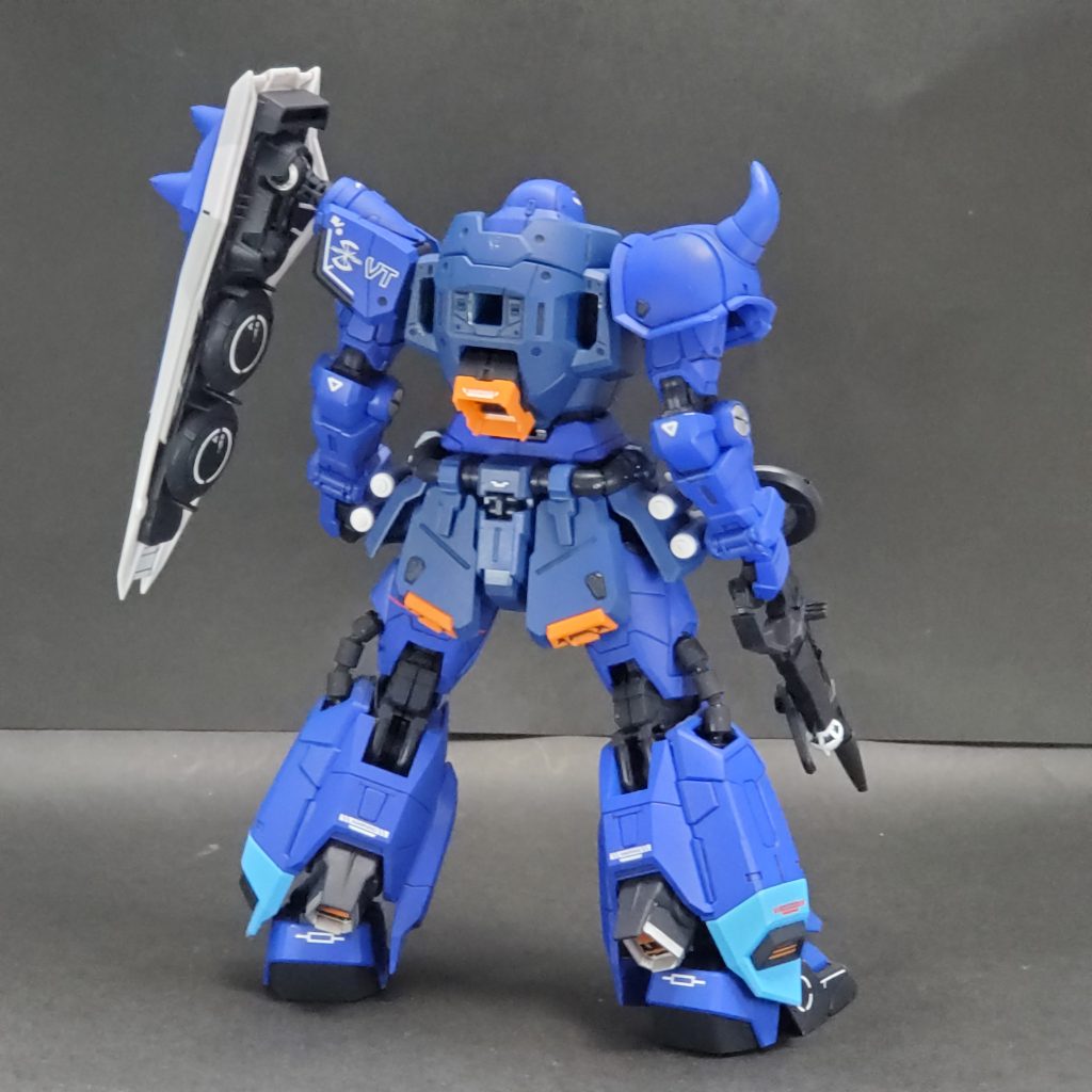 リアビュー背中のデカールが一部敗れてしまっていますが、ウィザードを付ければほぼ見えないだろうと言うことで妥協………こういう所で横着や妥協をしてしまうのは、我ながら悪い癖だと思います。