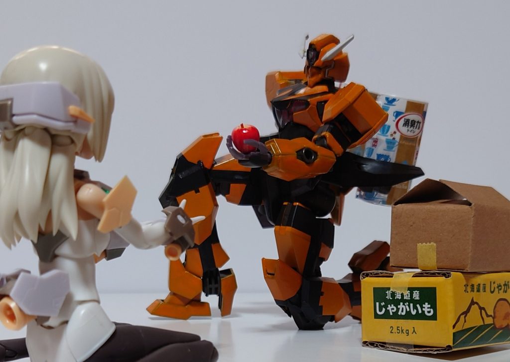 困っている人に物資も届ける事も出来る。優しいねモビルスーツは、飛べるんだぜ?