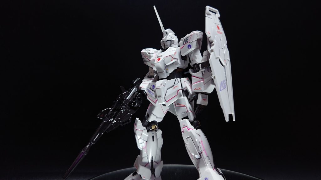 HGUCユニコーンガンダム を作り直し！パール調＆蛍光ピンクでスミ入れ–7枚目/制作者：satella_さてら