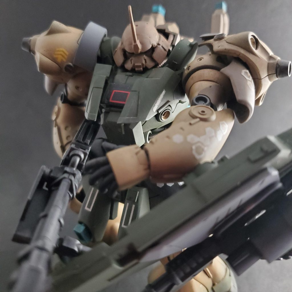 地上戦線をイメージして　ウオッシングを施しました。