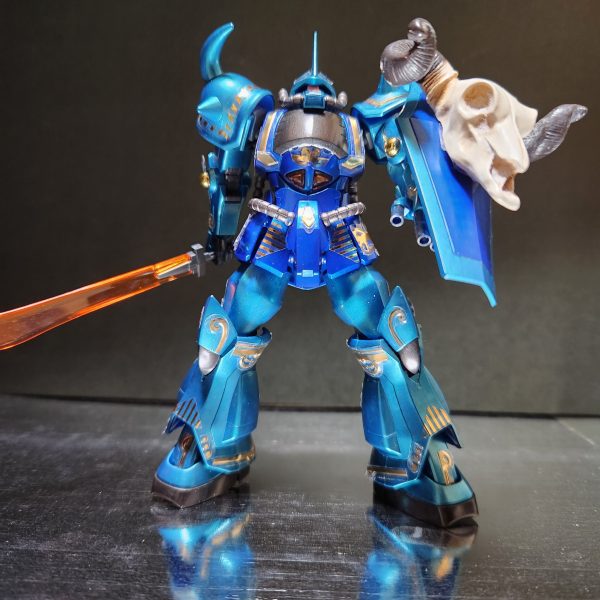 グフ　100均でウォーハンマー　スペースマリーン風