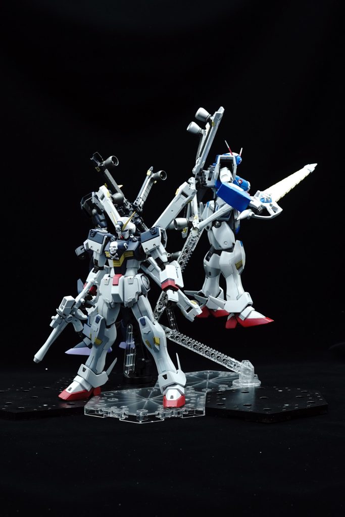 アクションベース4を2つ利用透明と黒が混ざっているのは手元になかったから