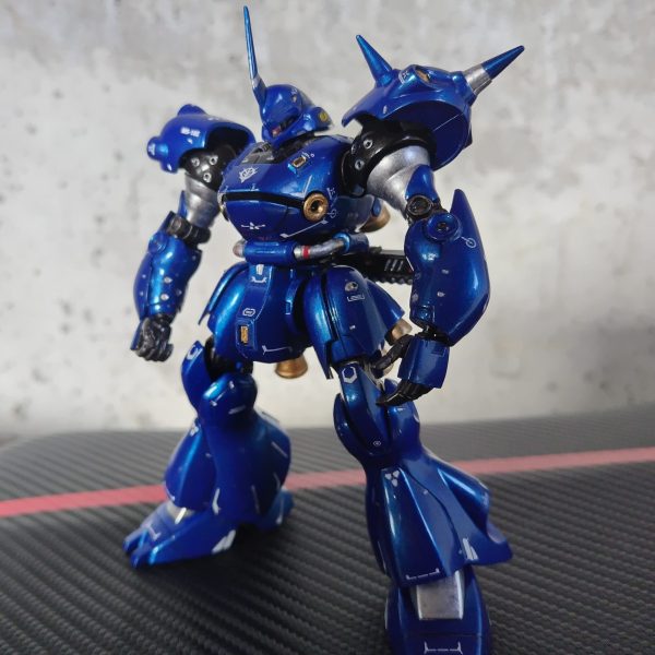 MG 1/100 ケンプファー ブルーメタリック塗装&ワックス仕上げ