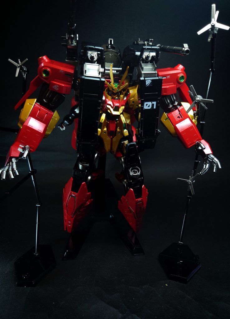 リフレクタービット改ドラゴンヘッドの裏側に4基マウントされている、磁気フィールドにより相手のビームを反射させる大型ビット。本来は攻撃能力は備えられていなかったが、単体で射撃が行えるようカスタムされている。