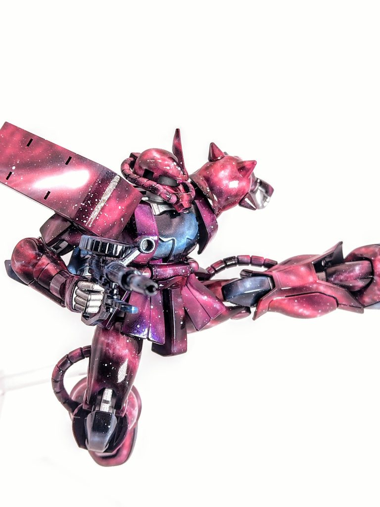 彗星キック横シールドに彗星模様を描きました