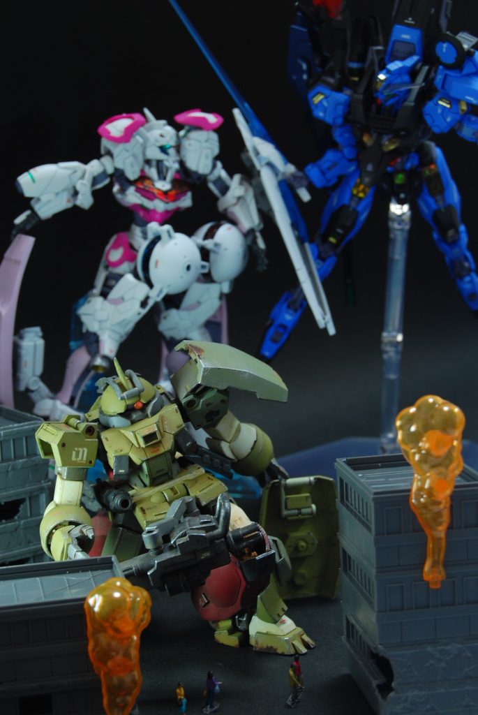 都市防衛を行う1番機