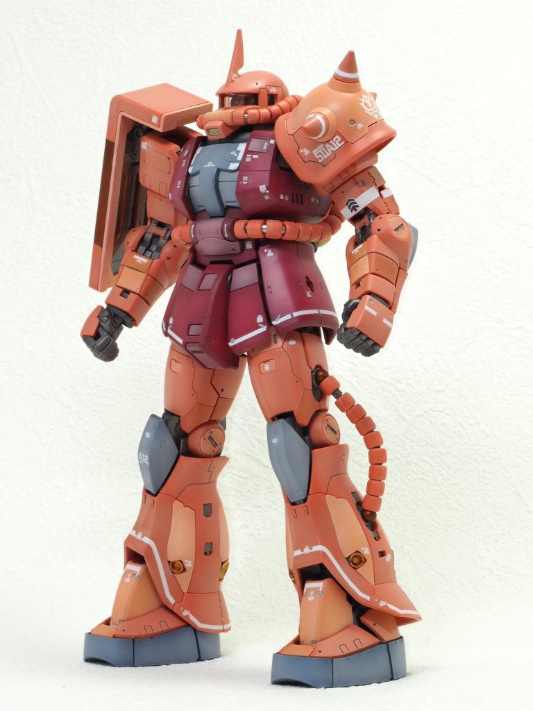  灰色部分は下地グレー系に白。最後にラスキウス白でうっすらさせてみました。