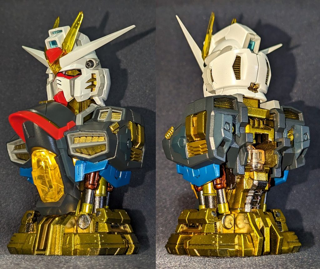 頬の金色のところはグレーだったと気づいたのは完成後…カッコイイからOK