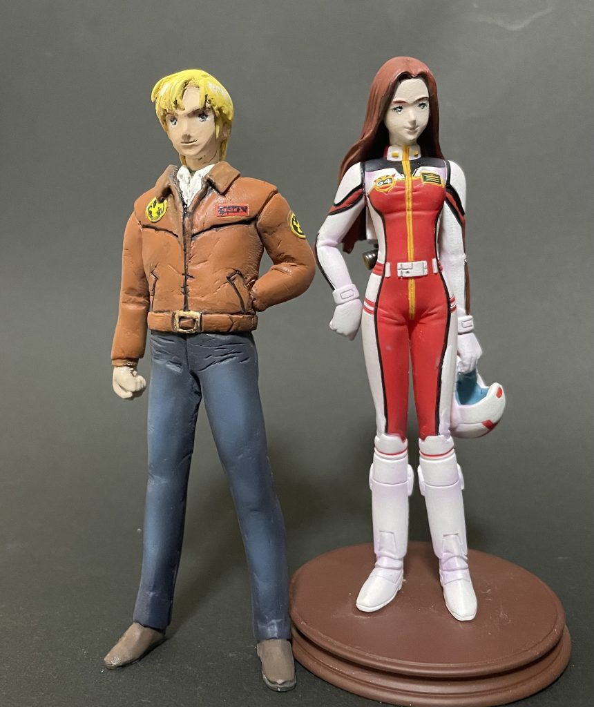 B-CLUBのガンダムヒロインズのクリスも顔をリペイントしました。以上になります。最後までご覧頂きありがとうございました😊