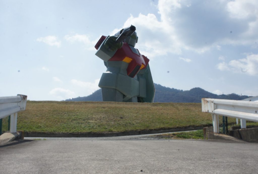 河川敷にジムが！