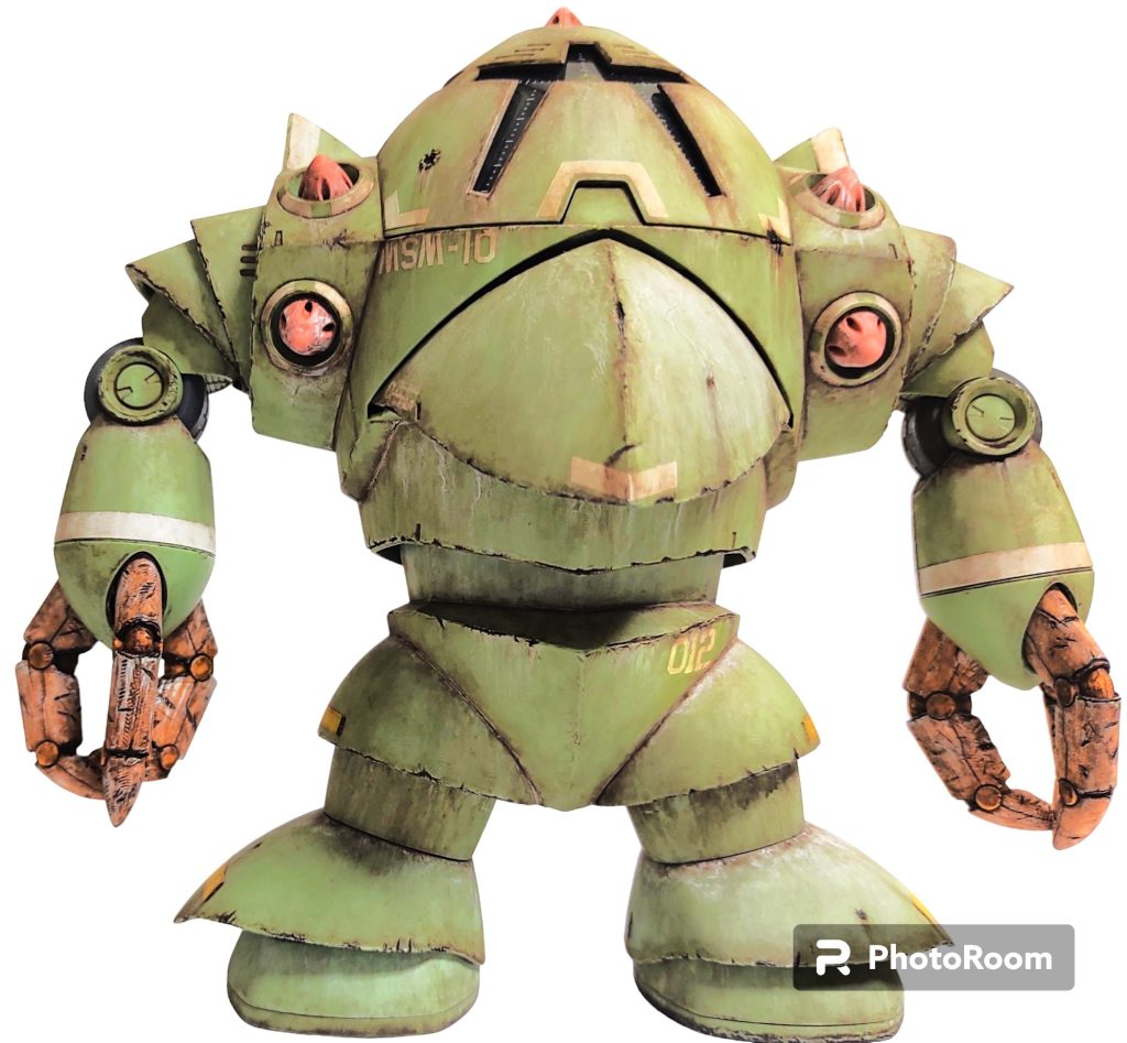 モビルスーツが錆びるかどうかは賛否両論あると思いますが錆びを表現した方がリアルですよね？特に水陸両用モビルスーツは映えると思います