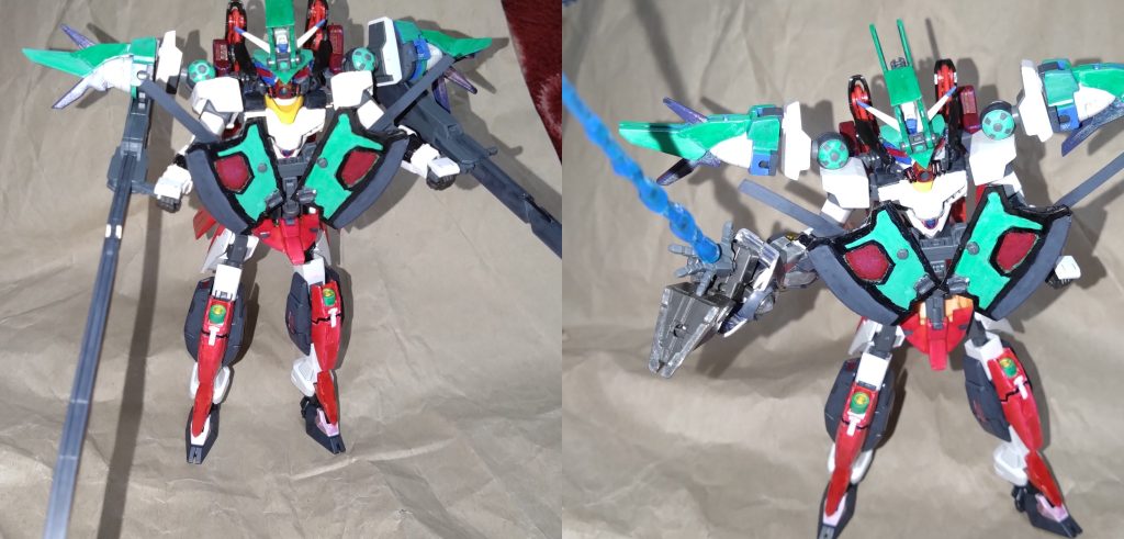 他にこの形態で使用可能の武装は『ロングライフル』、ネクサスアームに搭載された『ビームサーベル』と『パルマフィオキーナソード』。これらはあまり使わない設定です。