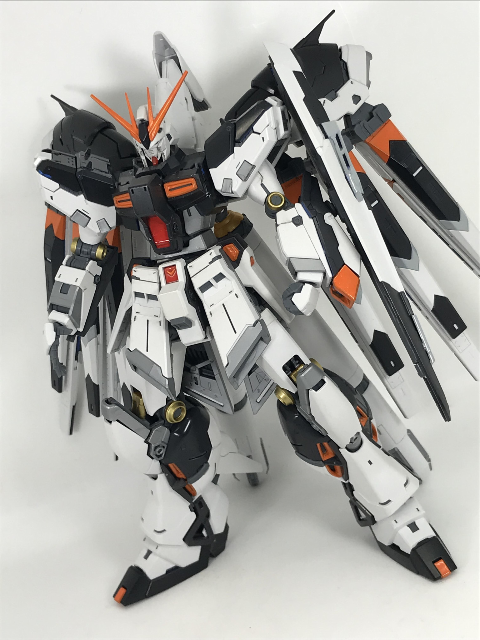 RG Hi-νガンダム 部分塗装 ウェザリング仕上げ ＋ 簡単オリジナル 