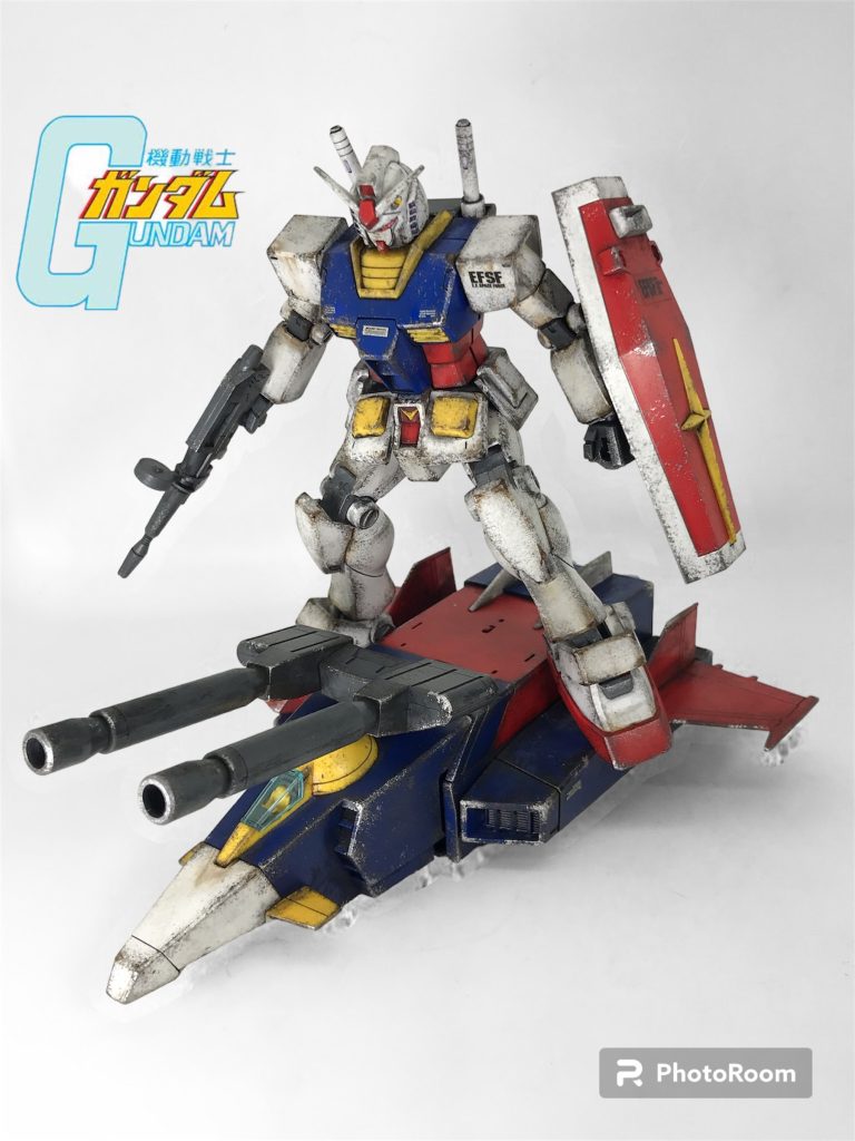 こちらボツサムネ…やはり個人的に…MS（ロボ）はポージングを決めるより仁王立ちが一番カッコいいと思います😃サムネとボツサムネ画像はPhotoRoomを使用