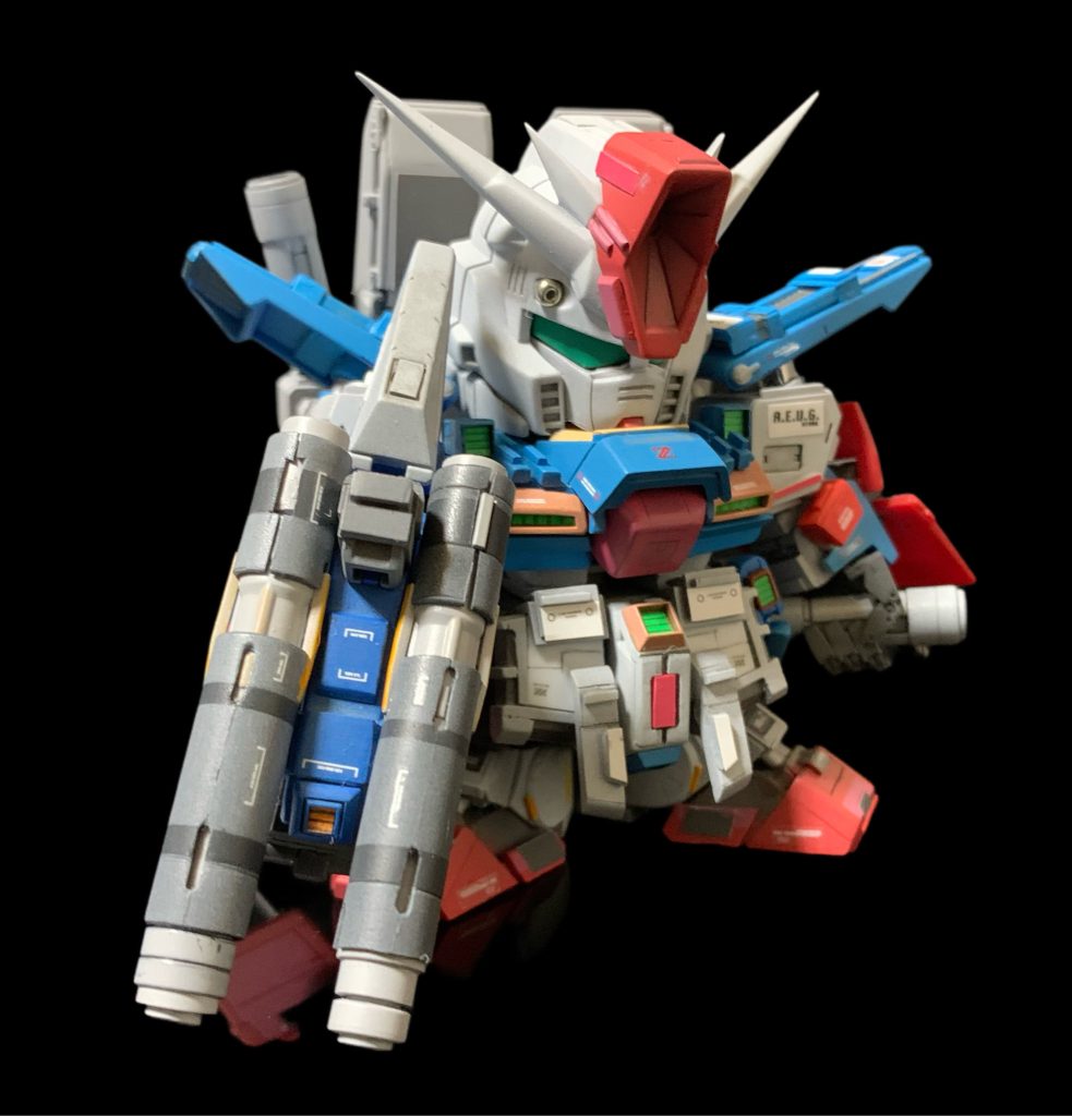 元キットの出来はかなり良いのですが頭身バランスに注意して造形。特に腰回りはほぼ新設になりました。以下制作過程など。