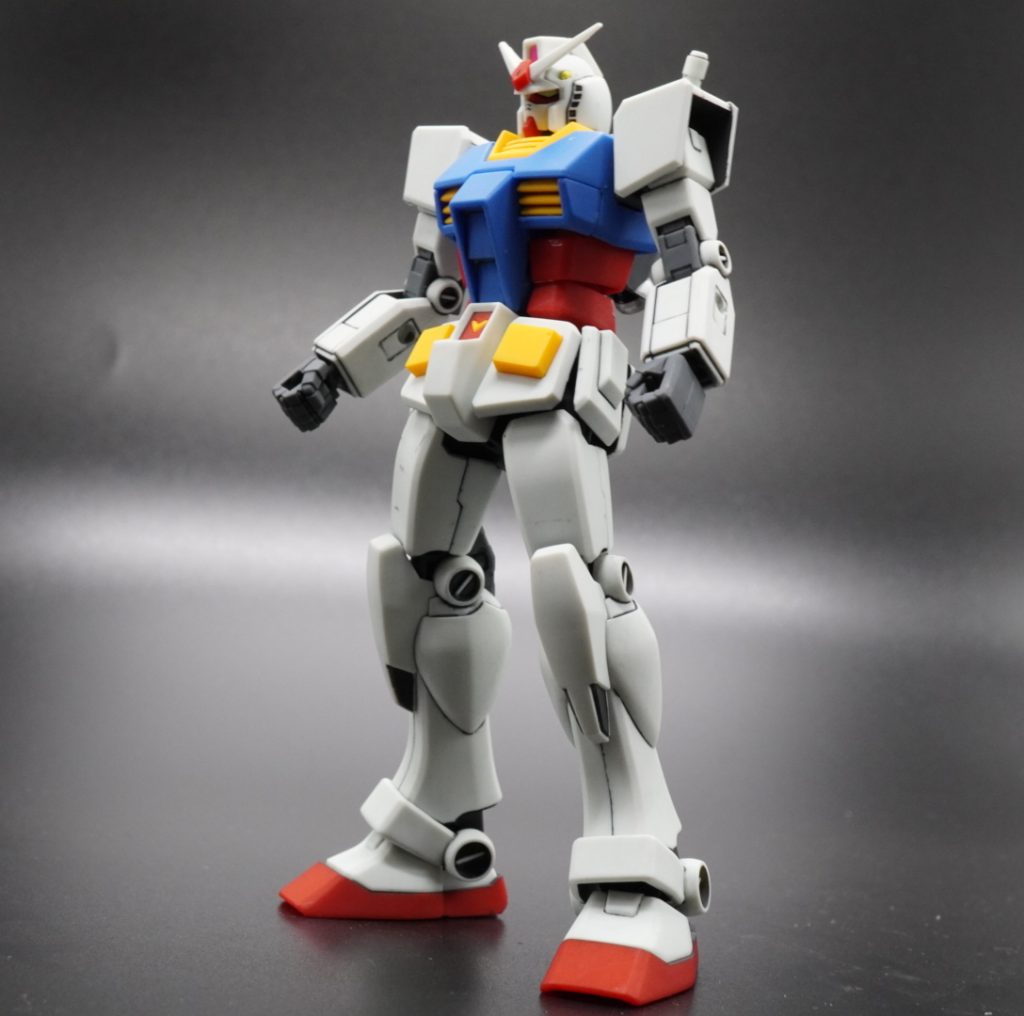 塗装ガイドC=Mr.カラー H=水性ホビーカラーG=ガイアカラー T=タミヤエナメル■全パーツ■2000番ヤスリがけ→Cスーパークリアー光沢■部分塗装■HジャーマングレーHイエロー■ツインアイ部、センサー部Gサーフェイサーエヴォブラック→GEXブラック→GEXシルバー→G蛍光レッド、蛍光イエローGEXクリアー■バーニア部■Gサーフェイサーエヴォブラック→GEXブラック→GEXシルバー→G蛍光クリアー→GEXクリアー■関節部部分塗装■T クロームシルバー(筆塗り)■スミ入れ■TダークグレーTブラウンTダークブラウン■トップコート■HUVカットスムースクリアーつや消し