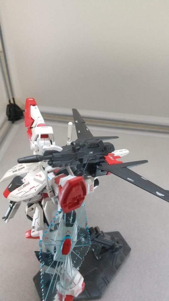 改修箇所はエールストライカーにビームライフルを取り付け