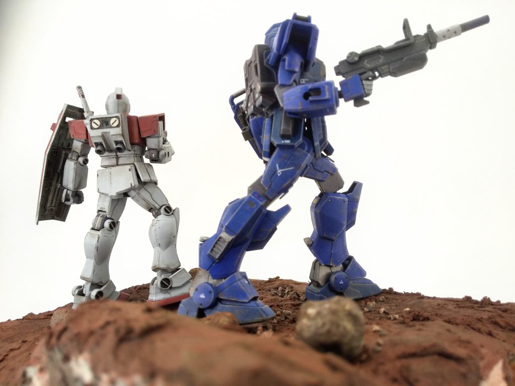 けどこれ、黒・グレー系で塗ったらそのまま月面になるのでは。屋外ジオラマはこれを含めて三部作で計画中です。