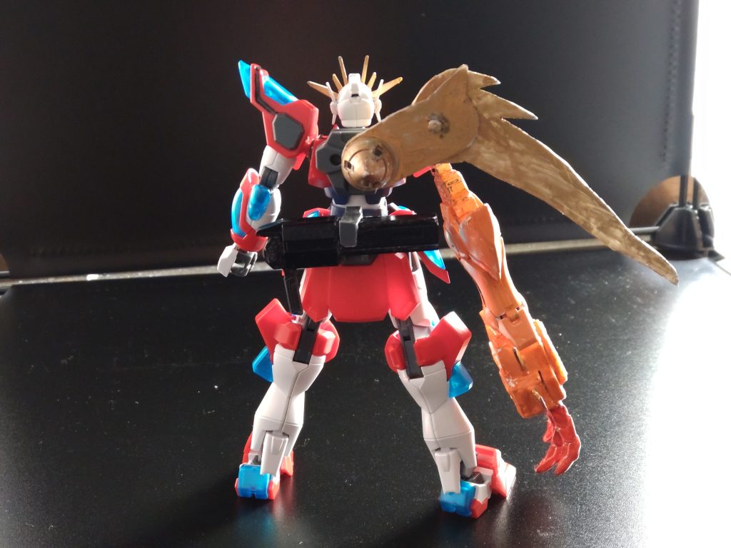 腰の刀を撤去し、銃を装備しました