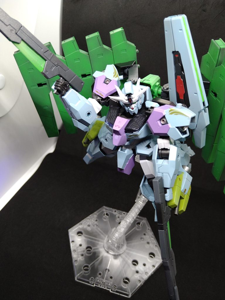 GNライフルを持ってパシャリ