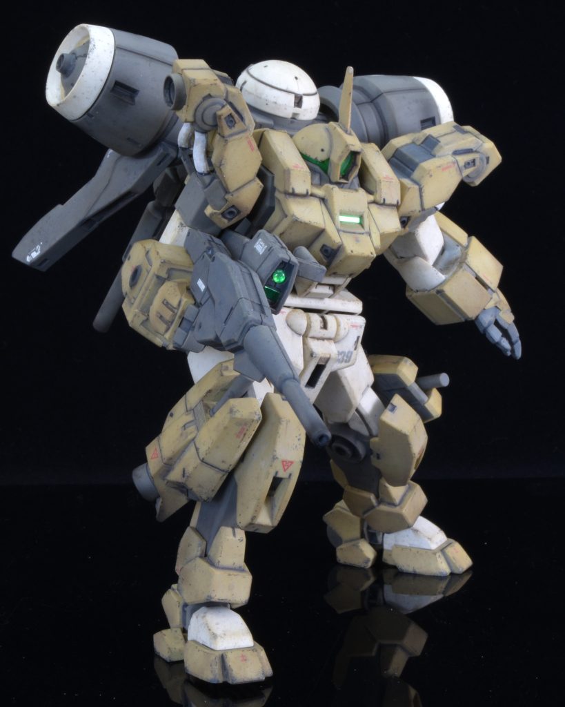 ミリタリー感満載で超かっこいいのに、搭乗者のキャラと尺であんまり活躍しなかったデミバーディングを成型色仕上げでちゃちゃっと作成。