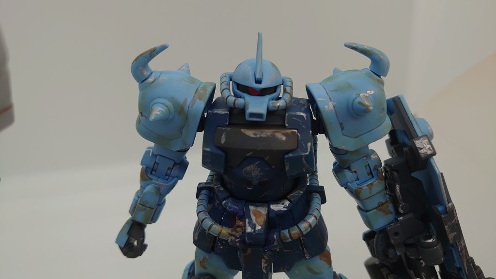 Ez-8のときはあまり目立たなかったので前回より強めに汚しました。おかげで写真でも分かりやすくなったかも。