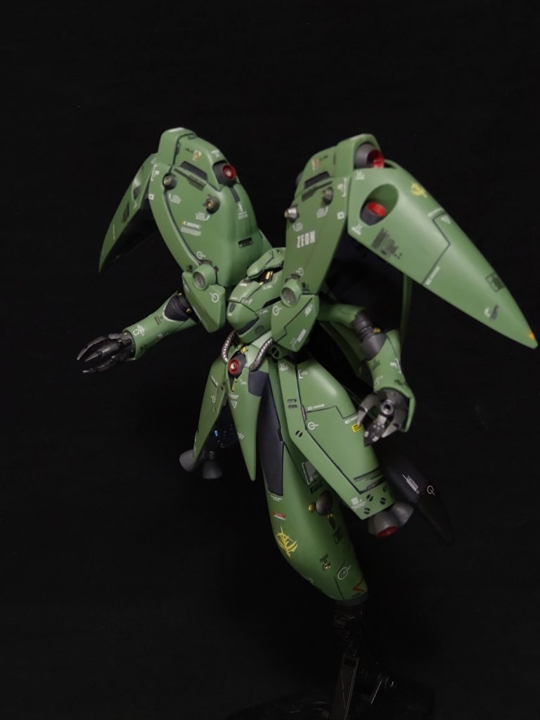 相変わらずの部分塗装のつや消し簡単フィニッシュです。