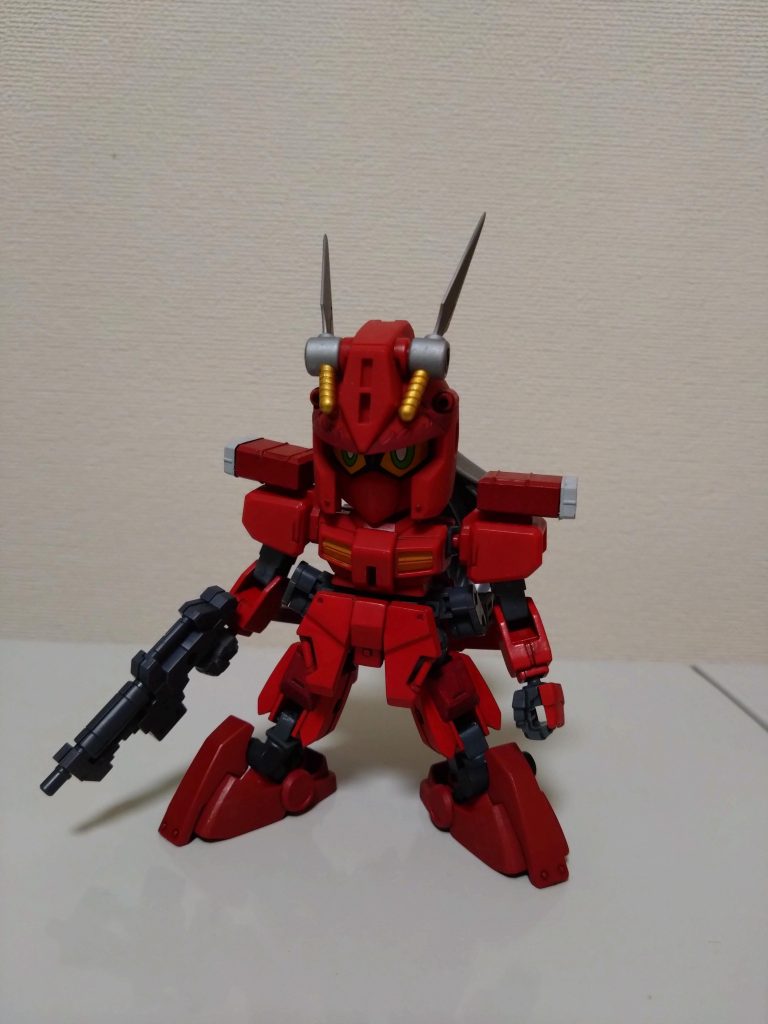 軽装タイプ。頭、胴体、肩、足首は元キットをそのまま使用しています。