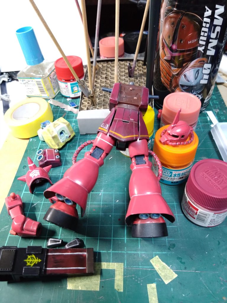 マーキングの途中経過です。