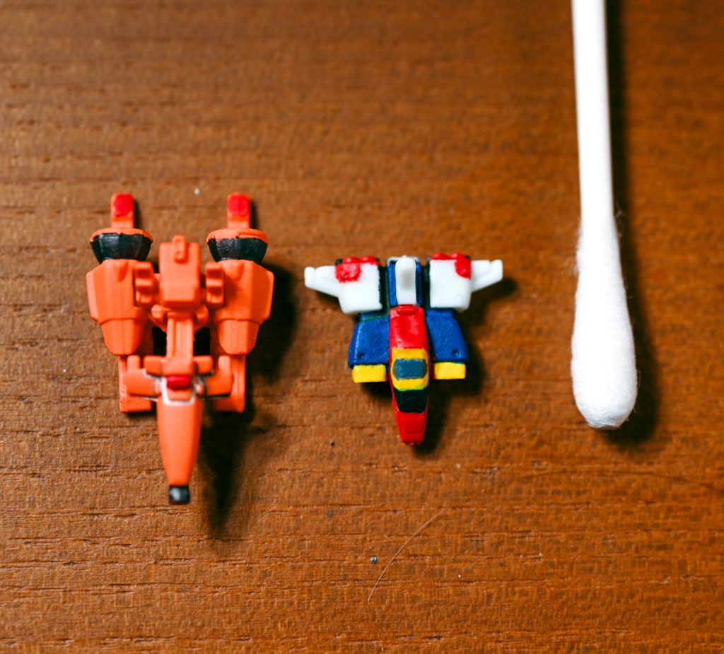 コアファイターとメガライダー粗いところも見えますがこれが限界でしたw