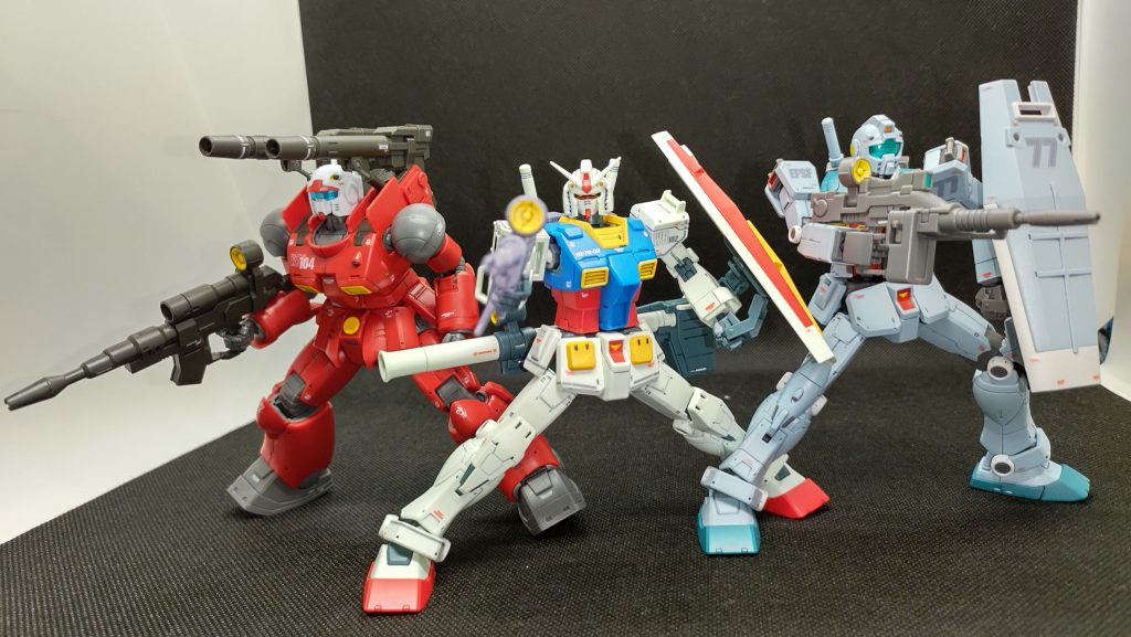 ホワイトベース部隊。···ハヤトはきっと、ガンペリーの銃座辺りにいるんでしょう。