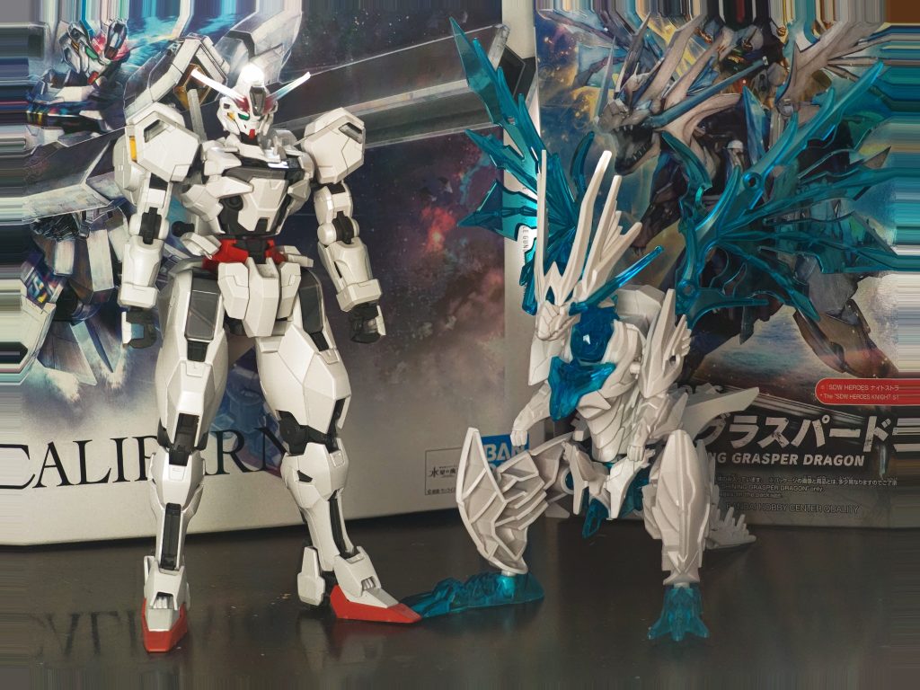 ベースはもちろんキャリバーンで、ミキシング素材としてSDのシャイングラスパードラゴンを使用しています