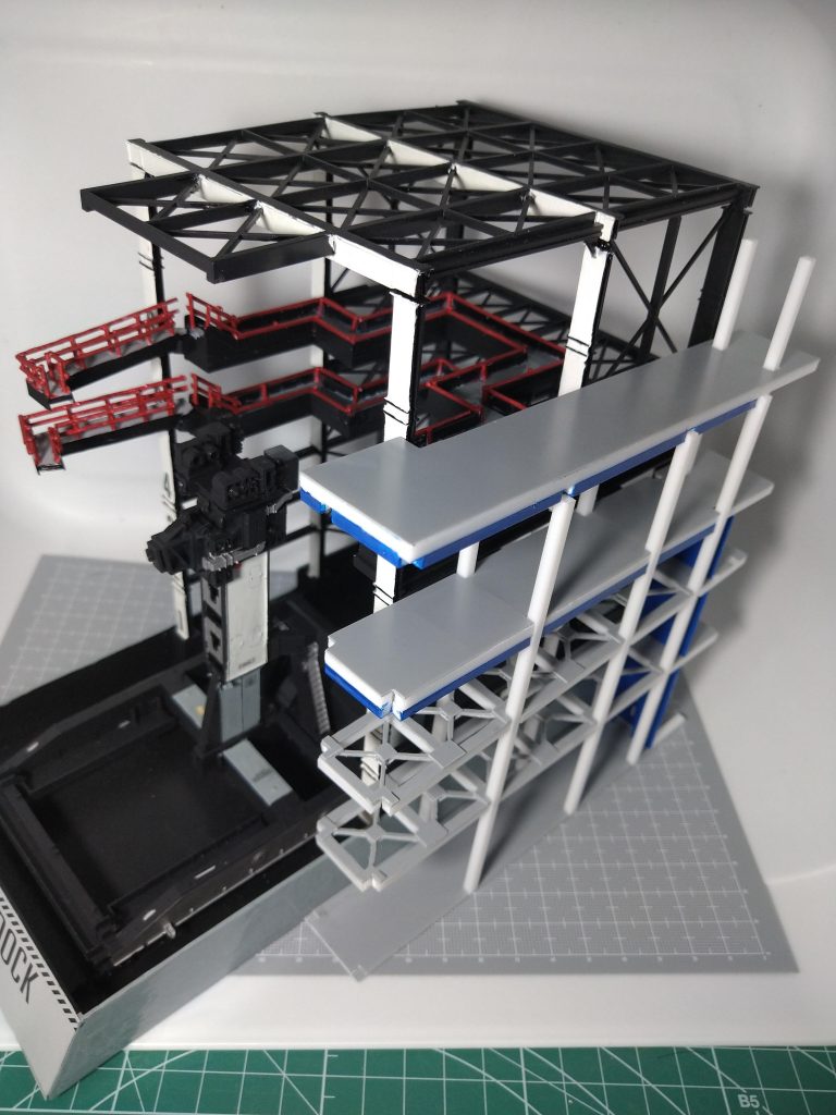 MSドックを見ながら高さを合わせて固定。