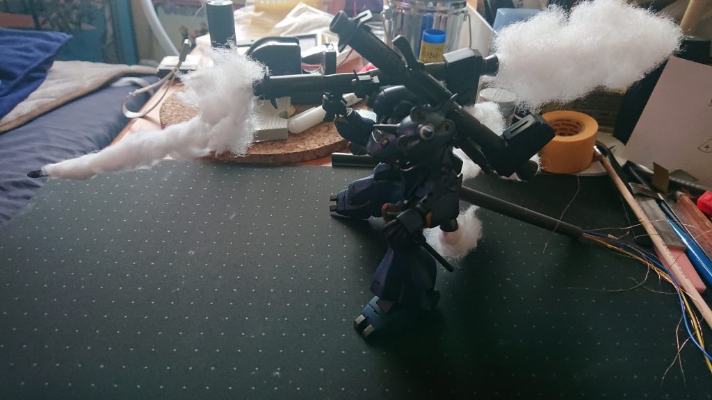 綿で爆発を作成