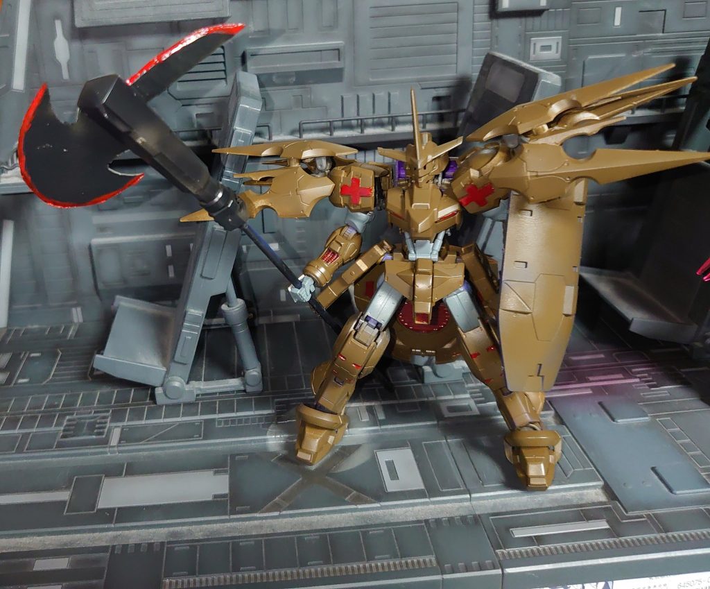 色はオリーブドラブ１メインにグレーと赤の差し色のFA風