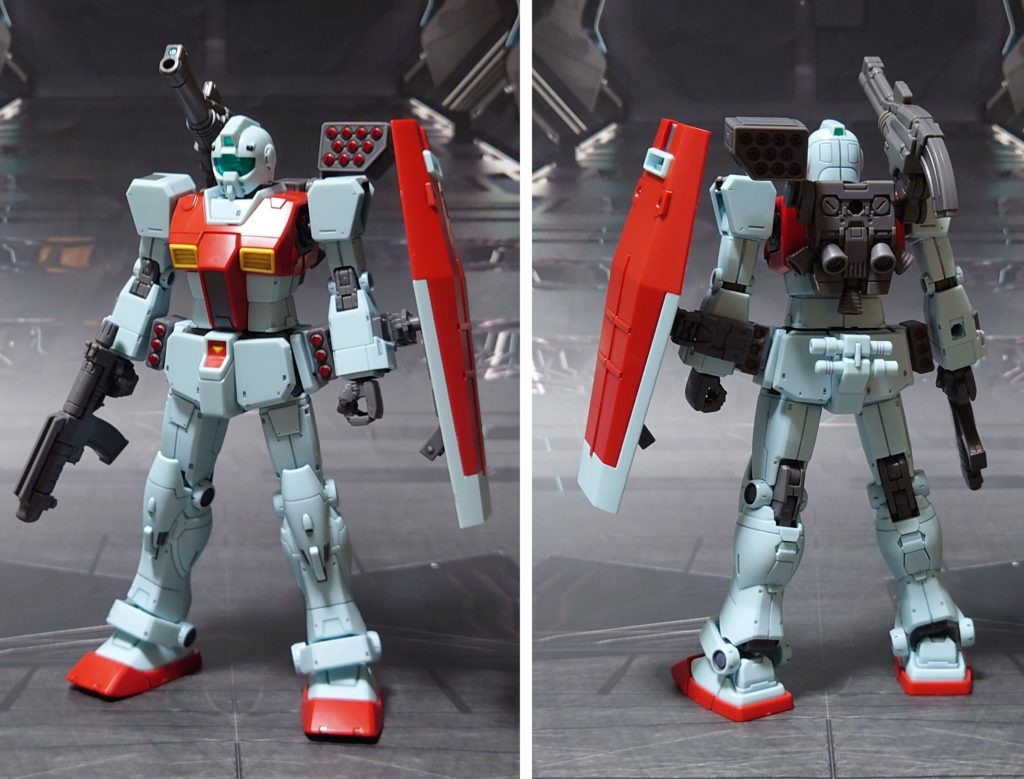 HG 1/144 ジム（ショルダー・キャノン装備/ミサイルポッド装備)–3枚目/制作者：黒井 響介
