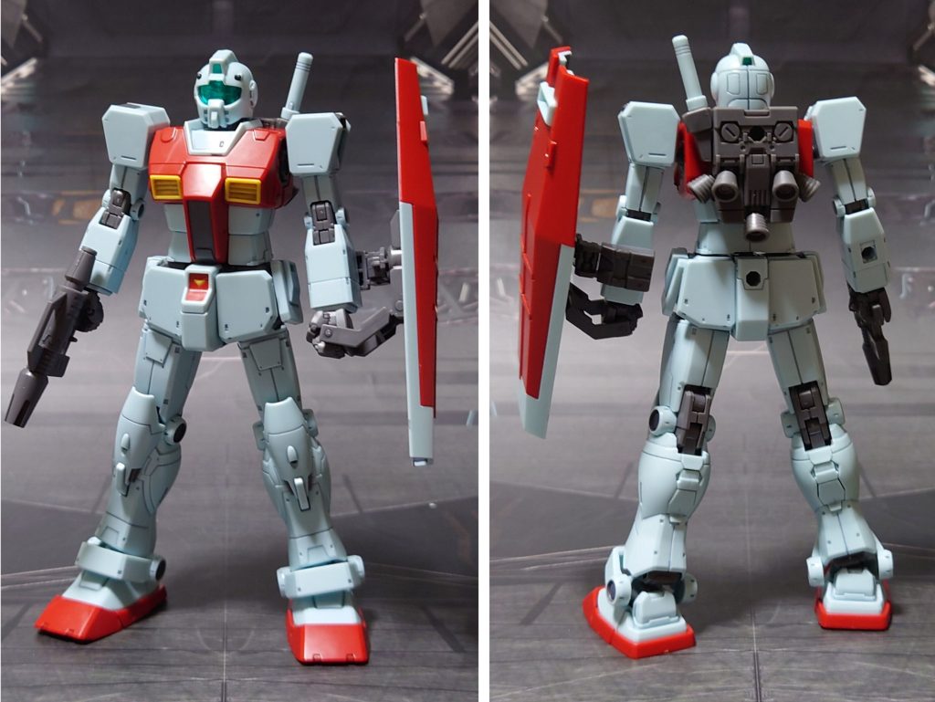 HG 1/144 ジム（ショルダー・キャノン装備/ミサイルポッド装備)–2枚目/制作者：黒井 響介