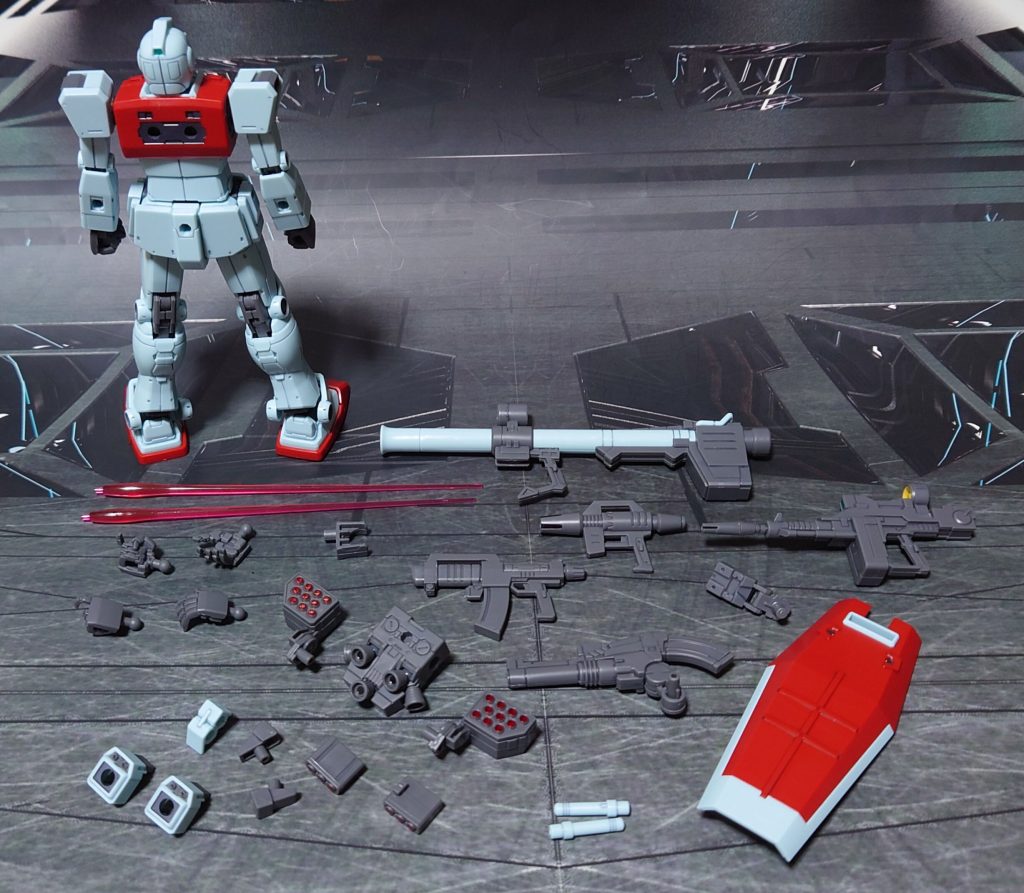 HG 1/144 ジム（ショルダー・キャノン装備/ミサイルポッド装備)–4枚目/制作者：黒井 響介