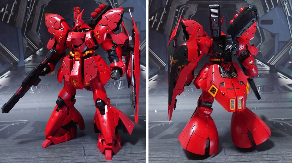 通常のファンネル&ファンネルコンテナ装備で前後ろ。不足パーツを仕入れて、差し替え可能にしました。